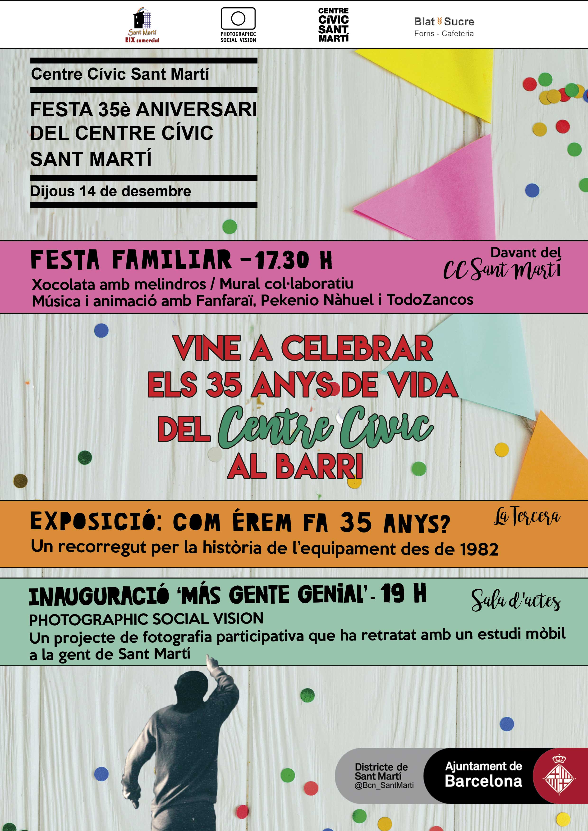Fiesta 35 Aniversario Centro Civic Sant Martí