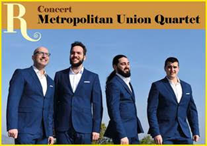 Cicle Resonare, concert: Metropolitan Union Quartet | Diumenge 11 d'abril a les 18.30 h., Auditori Sant Martí