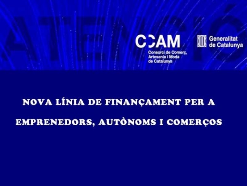  La Generalitat impulsa una línia de finançament de 20 milions per a emprenedors, autònoms i comerços