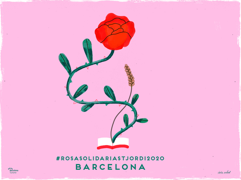 Turismo de Barcelona lanza una campaña solidaria para Sant Jordi para recaudar fondos para la lucha contra la Covid'19